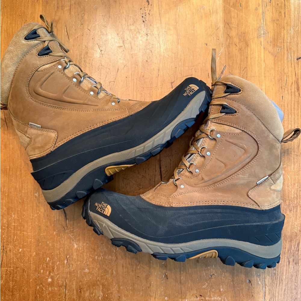 The North Face Chilkat Tan Waterproof Winter Snow Boot Men’s Size 14